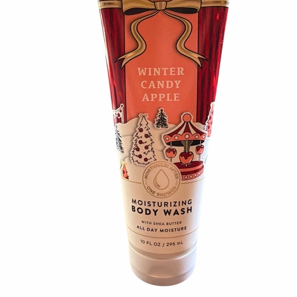 Bath & Body Works Other - Bath & Body Works Winter Candy Apple Body Wash - Red & Gold